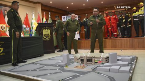 Operativo de seguridad para el partido Bolivia frente a Argentina