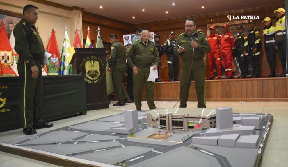 Operativo de seguridad para el partido Bolivia frente a Argentina