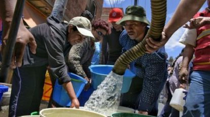 Escasez de agua en el occidente del país