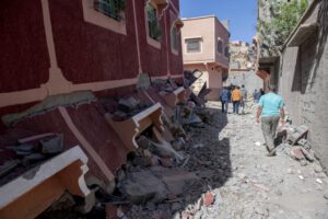Edificios destruidos en Marruecos por el terremoto