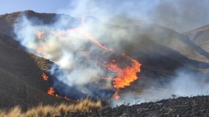 Incendio forestal Huayllamarca