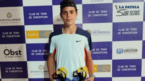 Leonardo Suárez campeón en torneo internacional de tenis