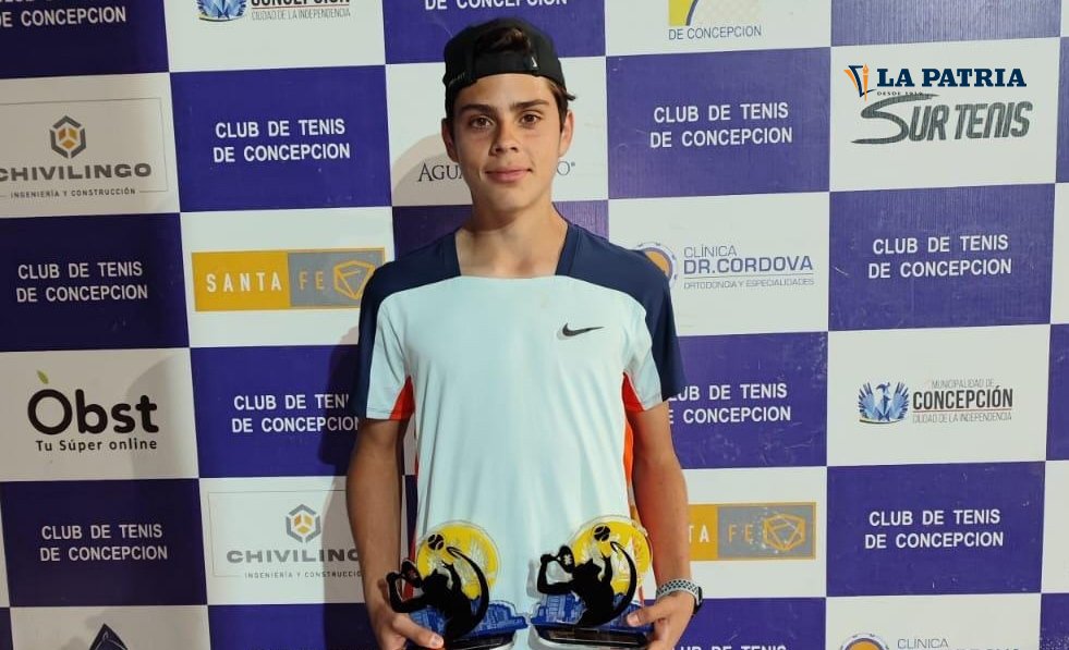 Leonardo Suárez campeón en torneo internacional de tenis