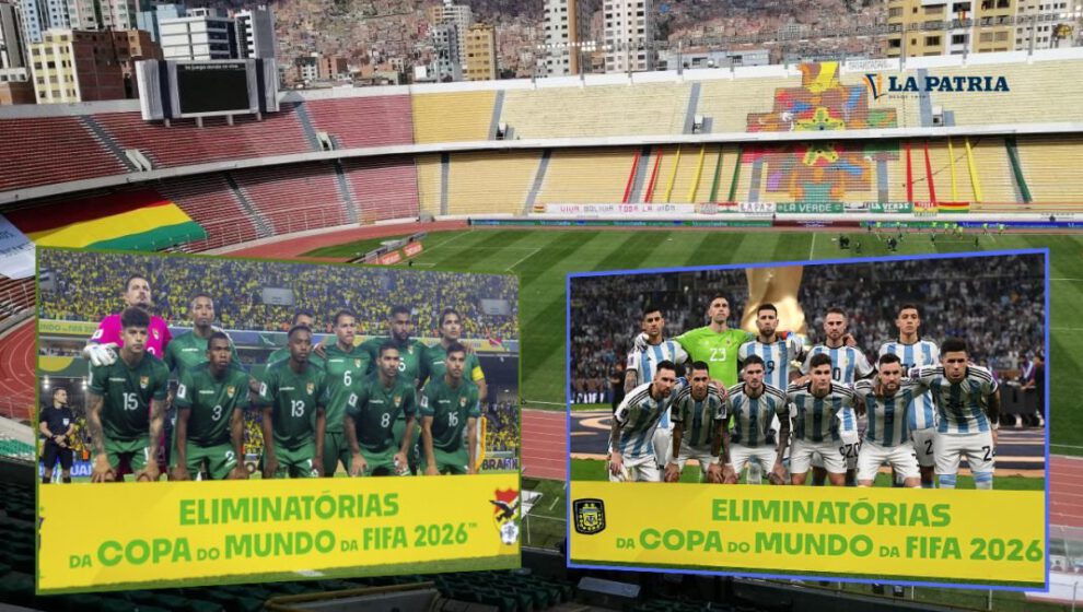Selección de Bolivia enfrentando a Argentina en eliminatorias mundialistas