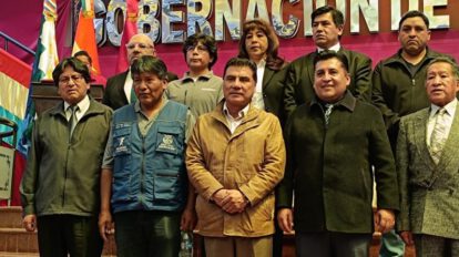 Diabladas del Carnaval de Oruro en una demostración conjunta
