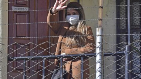 La expresidente interina de Bolivia Jeanine Añez
