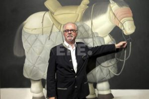 Fotografía de archivo de Fernando Botero, el icónico pintor y escultor colombiano