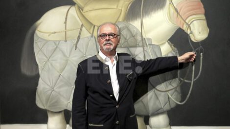 Fotografía de archivo de Fernando Botero, el icónico pintor y escultor colombiano