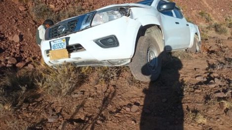 Accidente de camioneta oficial de la Asamblea Legislativa en Oruro
