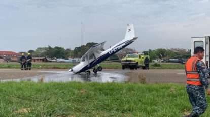 Incidente en el Aeropuerto El Trompillo con la aeronave Cessna 152