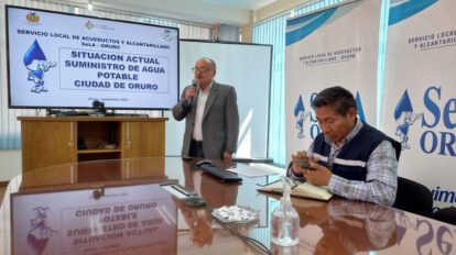 Suministro de agua potable en Oruro garantizado por SeLA