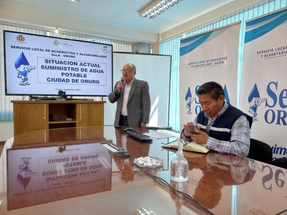 Suministro de agua potable en Oruro garantizado por SeLA