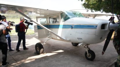 Narcotráfico en Santa Cruz: Aeronave interceptada transportaba 324 kg de clorhidrato de cocaína