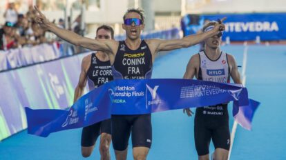 Dorian Coninx campeón triatlón en la Gran Final de Pontevedra