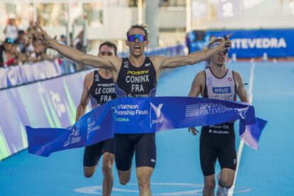 Dorian Coninx campeón triatlón en la Gran Final de Pontevedra