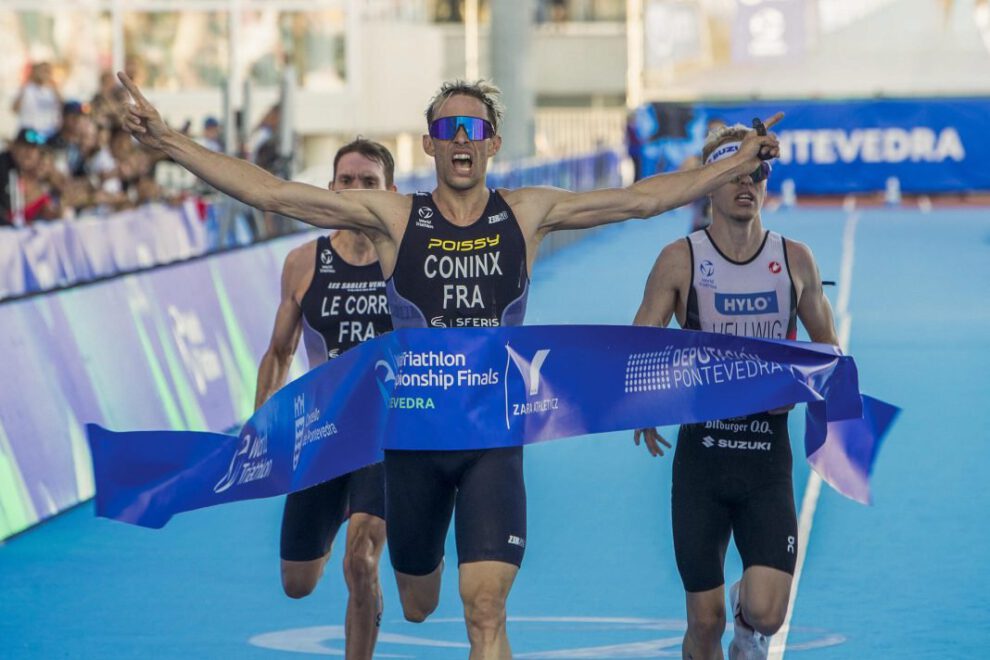 Dorian Coninx campeón triatlón en la Gran Final de Pontevedra