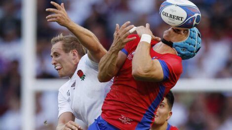 Inglaterra rugby arrasa a Chile en el Mundial