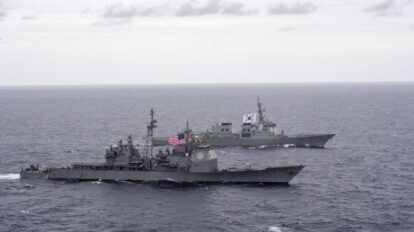 Maniobras navales entre Corea del Sur y EE.UU. en el Mar del Este