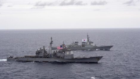 Maniobras navales entre Corea del Sur y EE.UU. en el Mar del Este