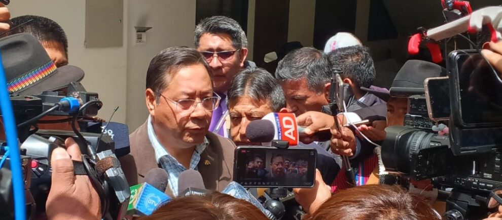 Luis Arce garantiza presencia constante en actividades convocadas por organizaciones sociales