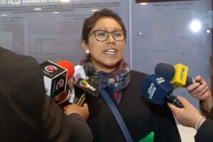 Congreso del MAS con la diputada Gladys Quispe