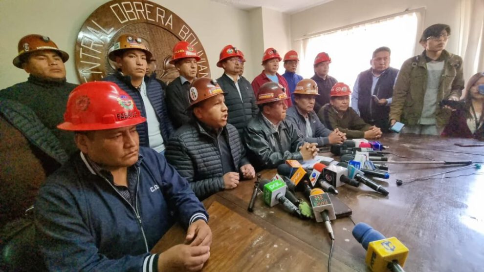 COB no asistirá al congreso del MAS