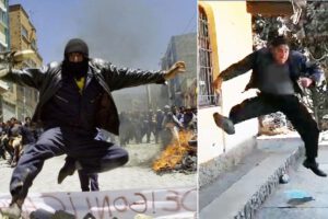 ninja alteño en exposición fotográfica sobre movilizaciones de 2003