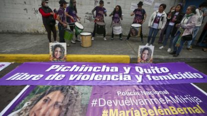 Feminicidios en Ecuador: Protesta por el feminicidio de María Belén Bernal