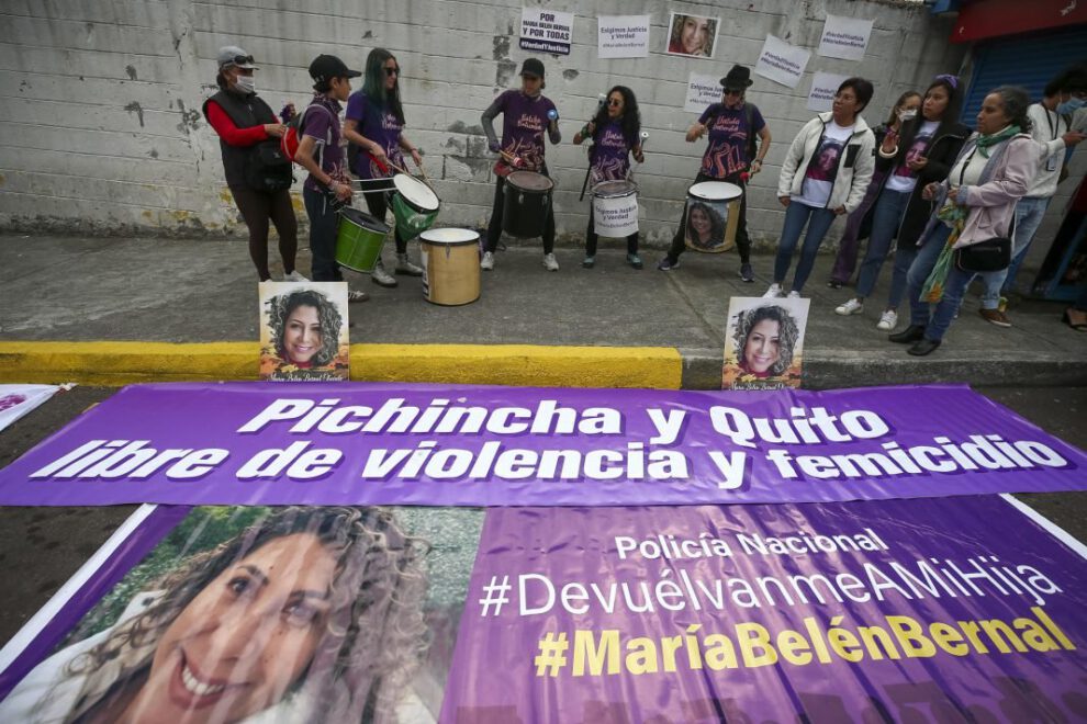 Feminicidios en Ecuador: Protesta por el feminicidio de María Belén Bernal