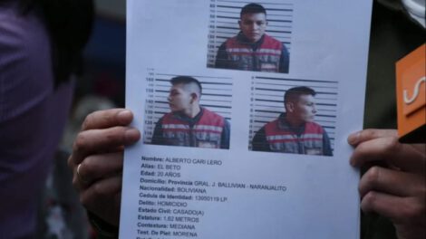 Fotografía del reo prófugo Alberto Cari Lero