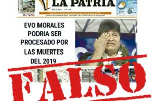 Importante aclaración sobre Evo Morales y noticia falsa