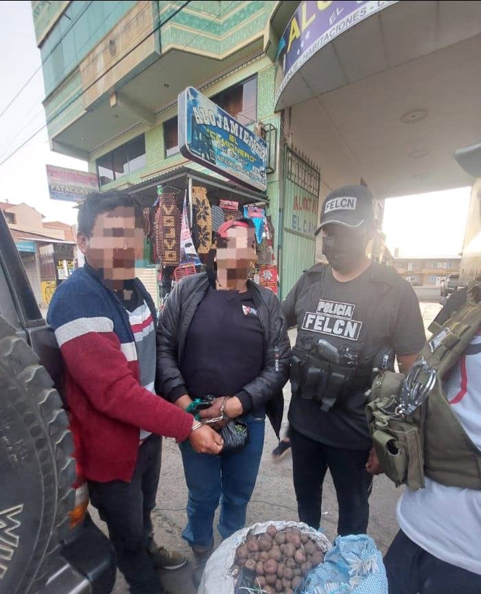 Decomiso de marihuana en Quillacollo
