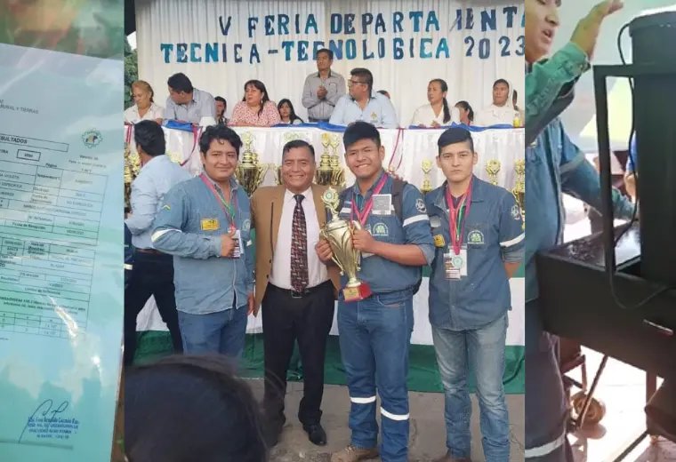 Máquina desinfectadora de hojas de coca creada por estudiantes del ITSC