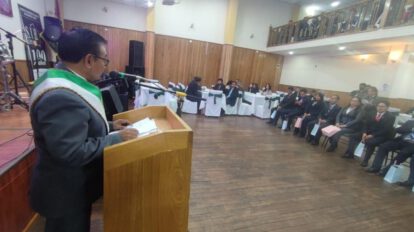 Acto en honor al ingeniero boliviano
