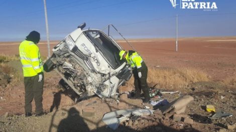 Accidente de tránsito en Pisiga-Oruro