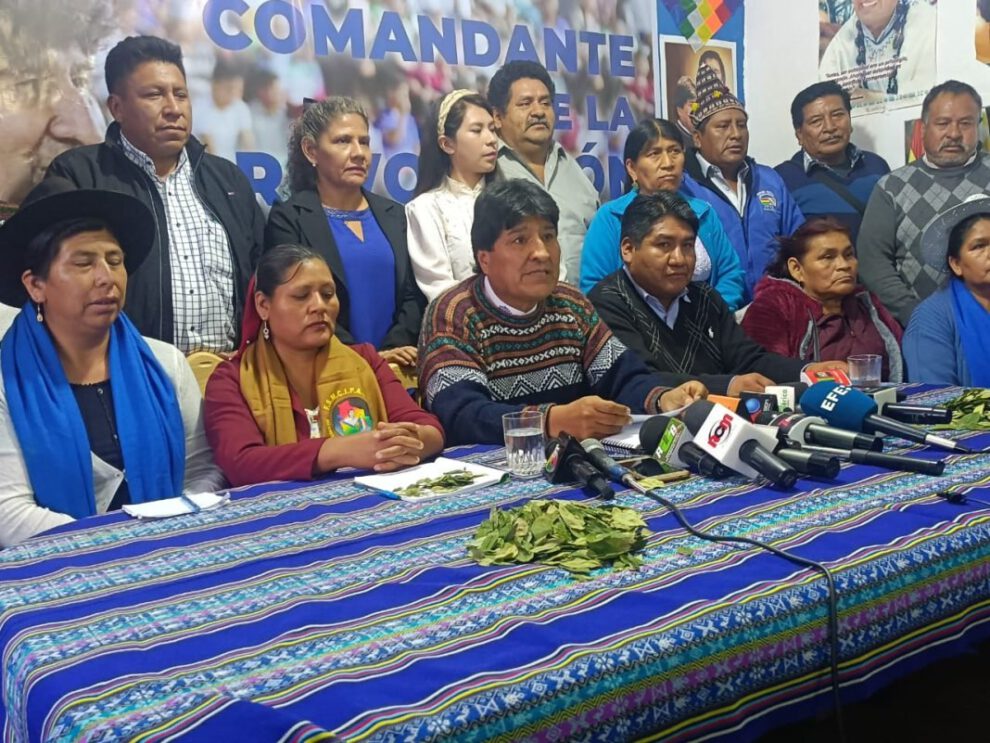 Evo Morales rechaza cabildo convocado por el Pacto de Unidad en El Alto