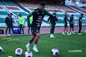 La Verde entrena en el estadio Hernando Siles