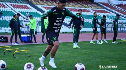 La Verde entrena en el estadio Hernando Siles