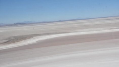 Imágenes aéreas del Lago Poopó