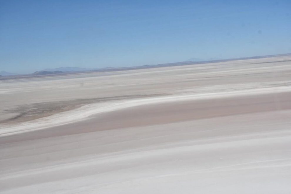 Imágenes aéreas del Lago Poopó