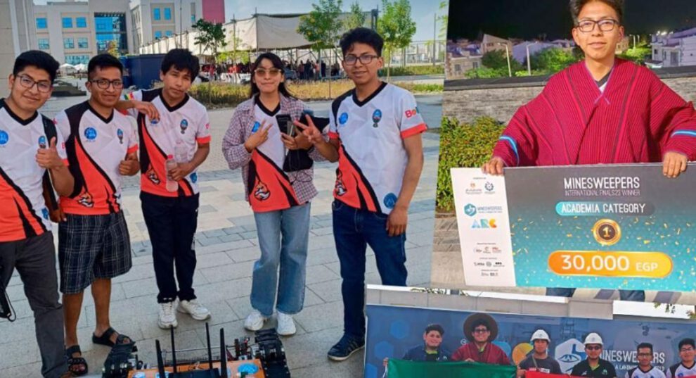 Bolivia campeón mundial robótica en la Minesweepers International Competition 2023