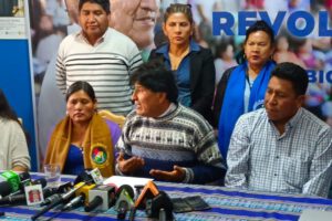 Denuncia contra hijo de Arce por Evo Morales