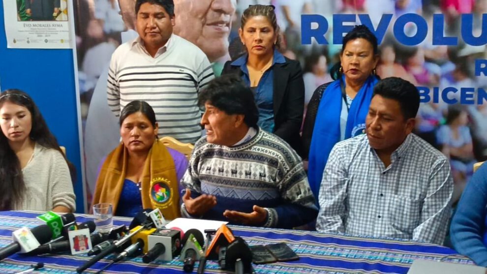 Denuncia contra hijo de Arce por Evo Morales