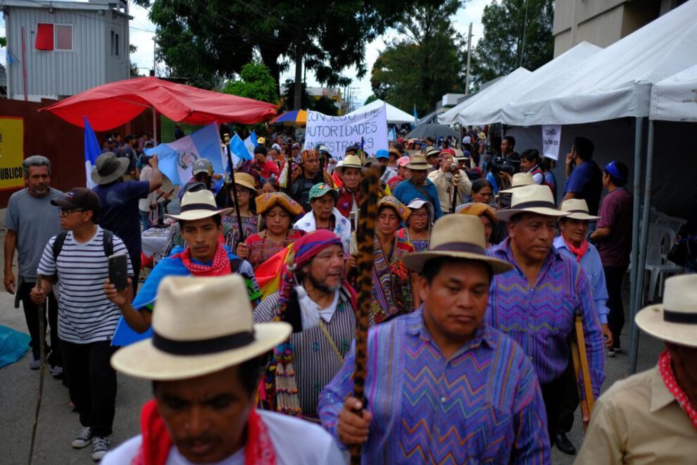 Protestas en Guatemala exigiendo la renuncia de la fiscal general Consuelo Porras