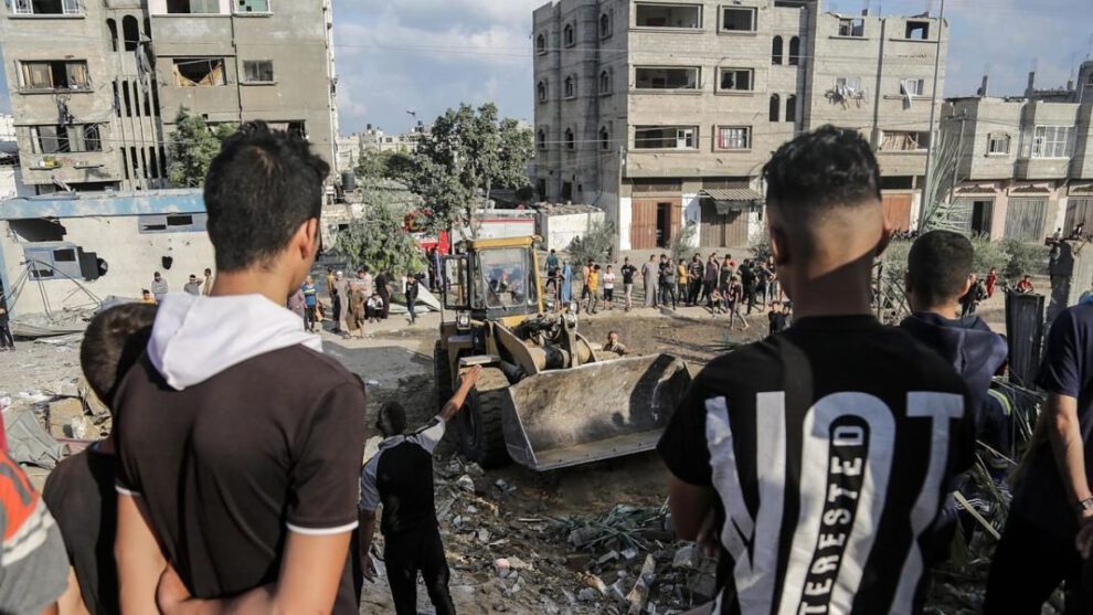 Éxodo masivo de palestinos en la Franja de Gaza
