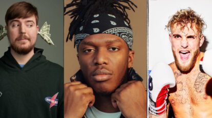 Creadores de contenido destacados como MrBeast, KSI y Jake Paul