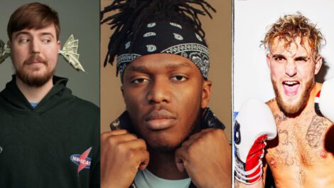 Creadores de contenido destacados como MrBeast, KSI y Jake Paul