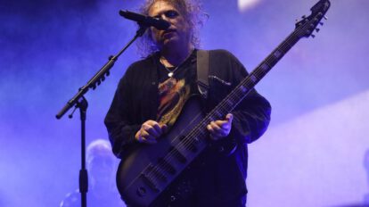 Fotografía de archivo de Robert Smith, líder de The Cure, en Primavera Sound Colombia