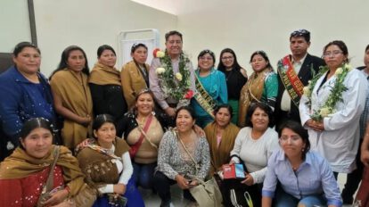 Inauguración del consultorio médico forense en Coroico