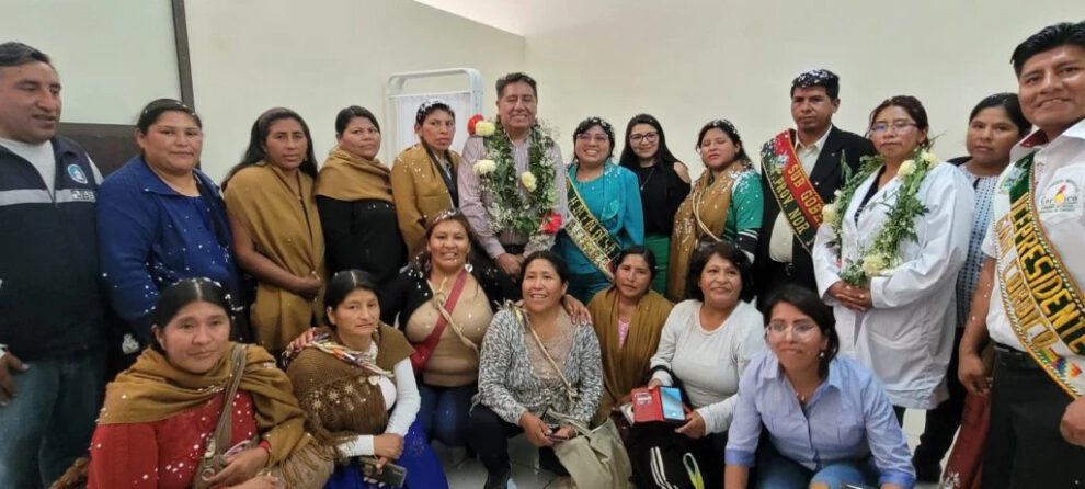 Inauguración del consultorio médico forense en Coroico